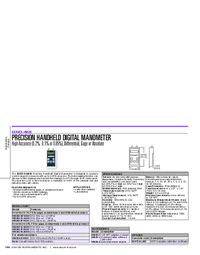Thumbnail of document Data Sheet - HM28 Handheld Digital Manometer